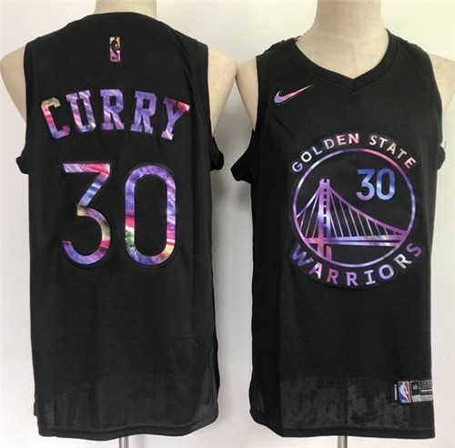 Mens Golden State Warriors #30 Stephen Curry Black Stitched Jersey->golden state warriors->NBA Jersey